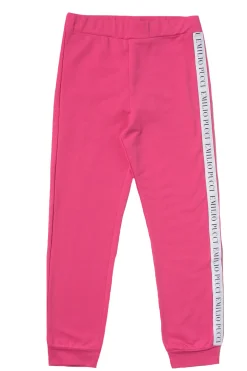 Pantalone con bande logate