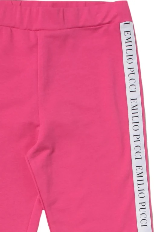 Pantalone con bande logate