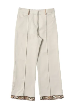 Pantalone con profili in contrasto
