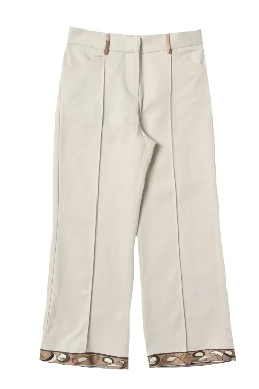 Pantalone con profili in contrasto