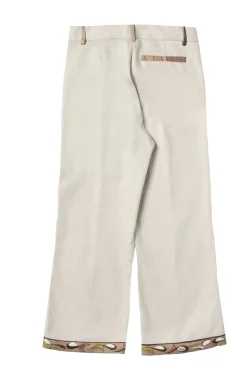 Pantalone con profili in contrasto