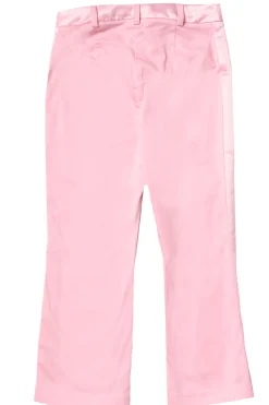 Pantalone con profili in raso