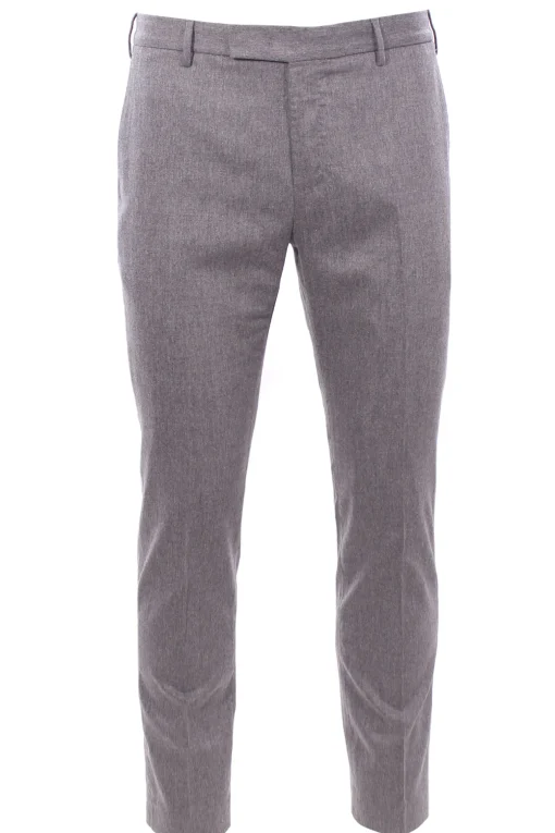pantalone dieci f.f. in flanella stretch super 120's