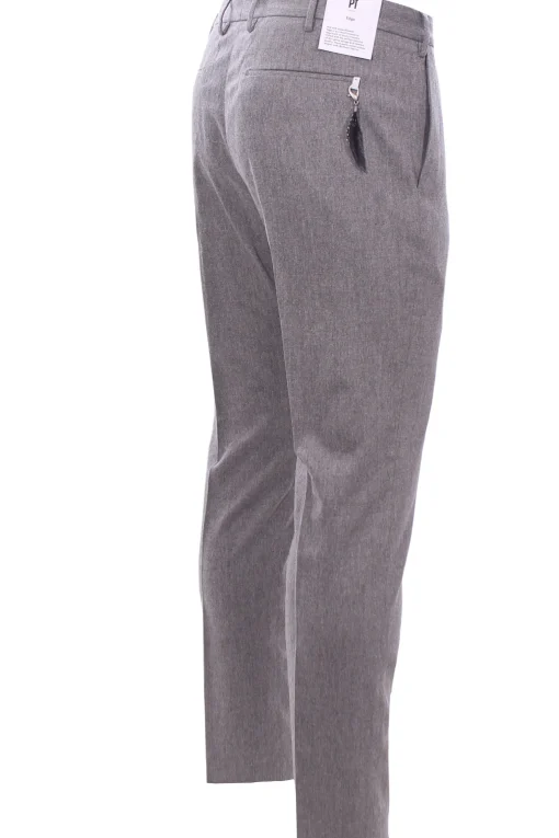 pantalone dieci f.f. in flanella stretch super 120's