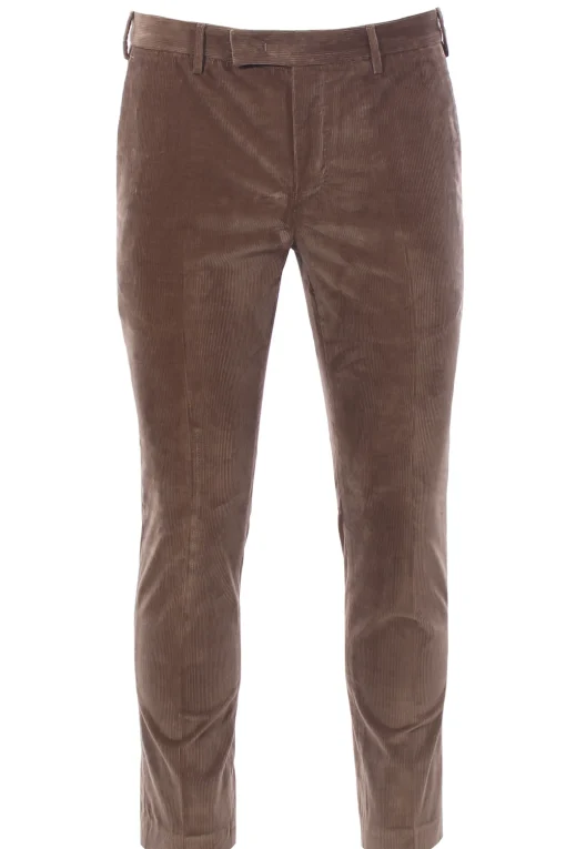 pantalone dieci f.f. in velluto 1000 righe super soft
