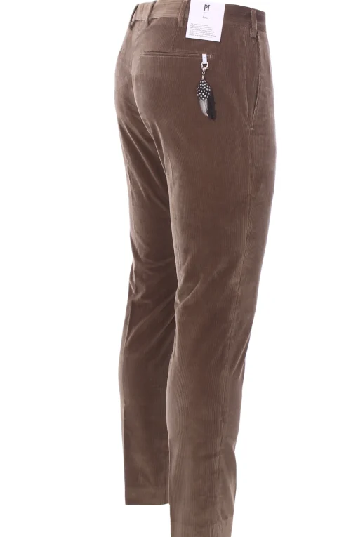 pantalone dieci f.f. in velluto 1000 righe super soft