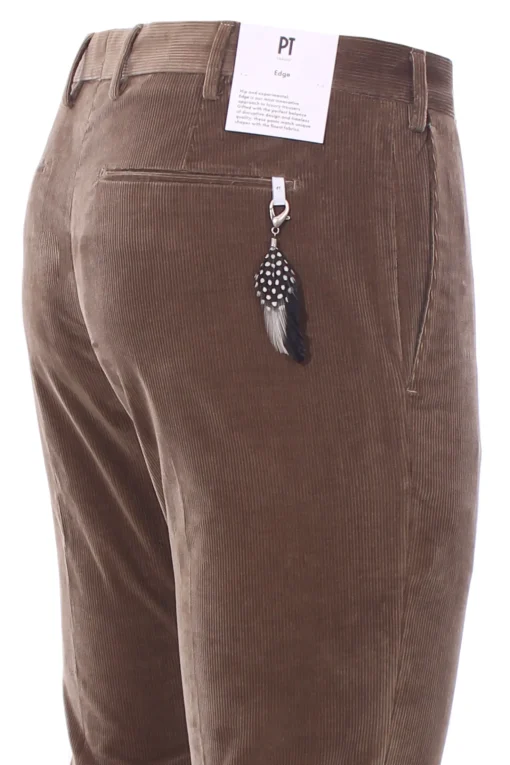 pantalone dieci f.f. in velluto 1000 righe super soft