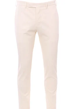 pantalone dieci in tela di lana stretch