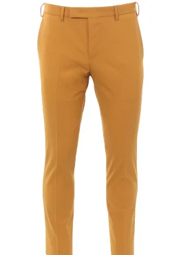 pantalone dieci in tela di lana stretch