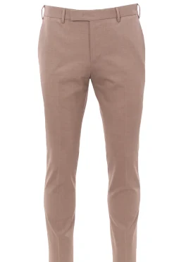 pantalone dieci in tela di lana stretch
