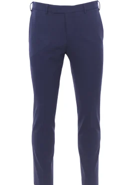 pantalone dieci in tela di lana stretch