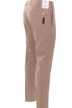 pantalone dieci in tela di lana stretch
