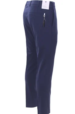 pantalone dieci in tela di lana stretch