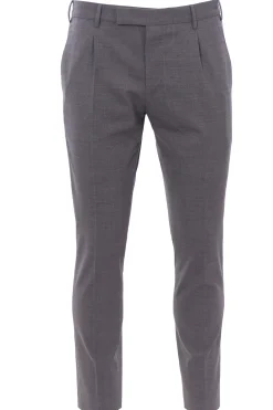 pantalone dieci 1p in tela di lana stretch