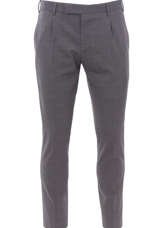 pantalone dieci 1p in tela di lana stretch