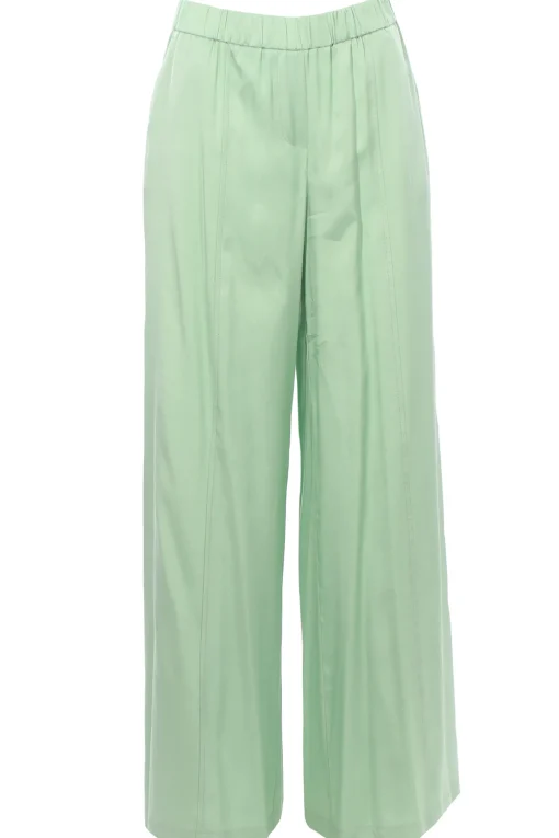 Pantalone gamba larga in viscosa