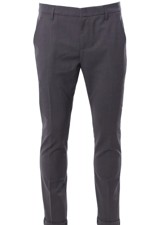 pantalone gaubert in tela di lana stretch