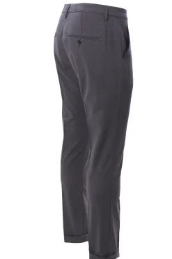 pantalone gaubert in tela di lana stretch
