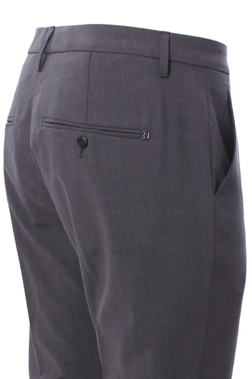 pantalone gaubert in tela di lana stretch