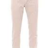 pantalone in cotone e tencel stretch