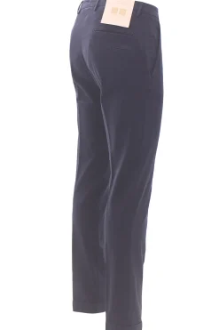 pantalone in cotone e tencel stretch