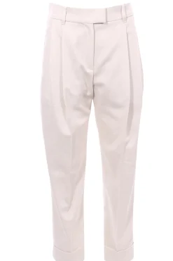 Pantalone in cotone lurex