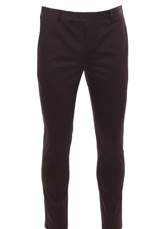 Pantalone in cotone satin stretch