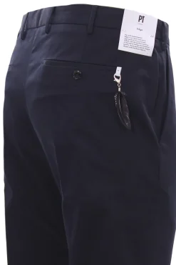 Pantalone in cotone satin stretch