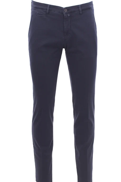 pantalone in cotone stretch