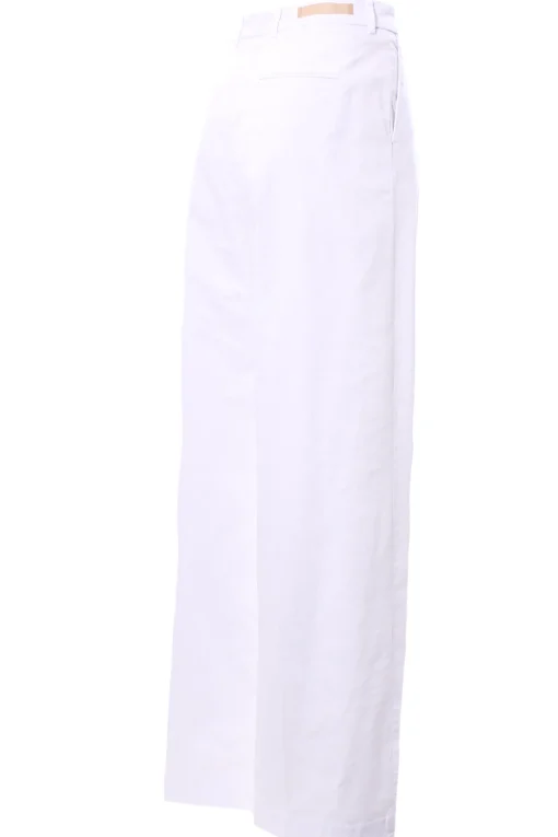 Pantalone in cotone vita alta