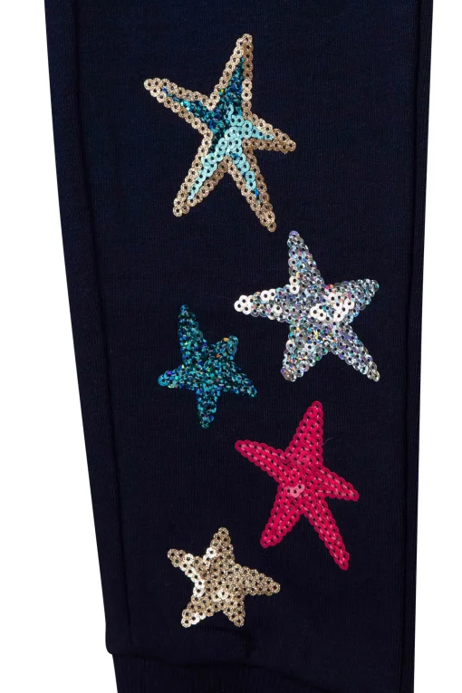 Pantalone in felpa con stelle