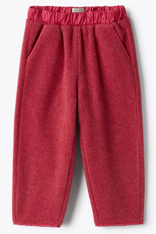 pantalone in lana cotta