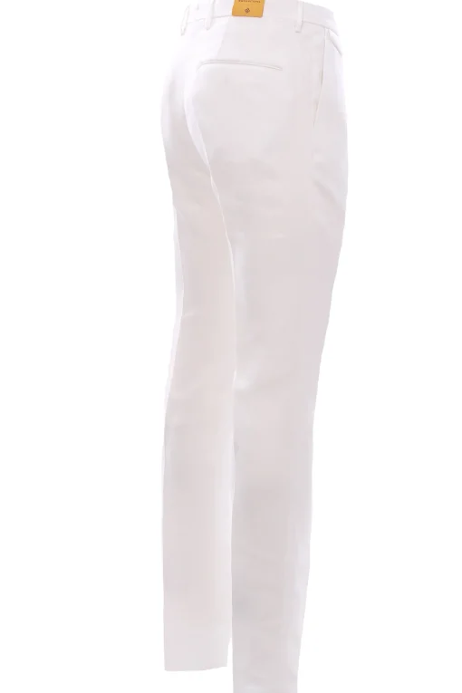 Pantalone in lino natural stretch