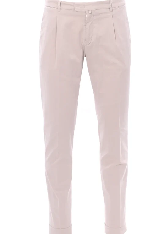 pantalone in tencel e cotone stretch