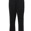 Pantalone in viscosa e lana con pinces