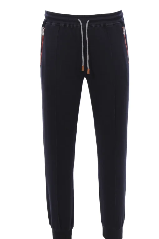 Pantalone jogger con nervatura