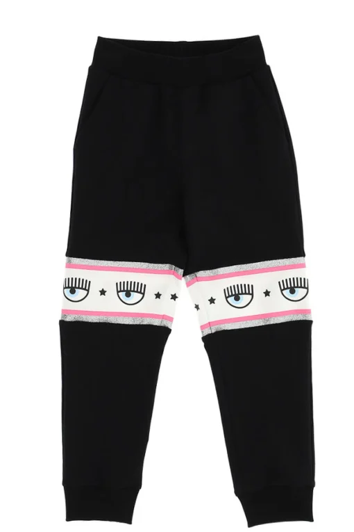 Pantalone jogging con banda laterale