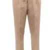 Pantalone jogging in lino e cotone