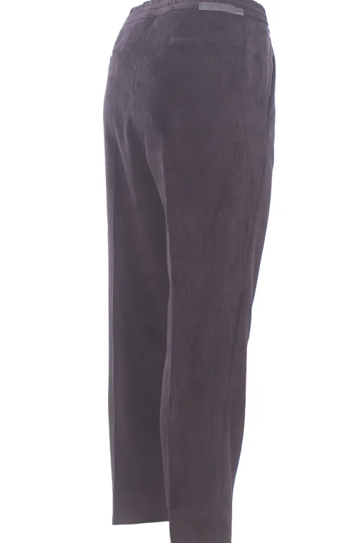 Pantalone jogging in velluto millerighe