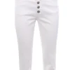 Pantalone koons gioiello in denim di cotone