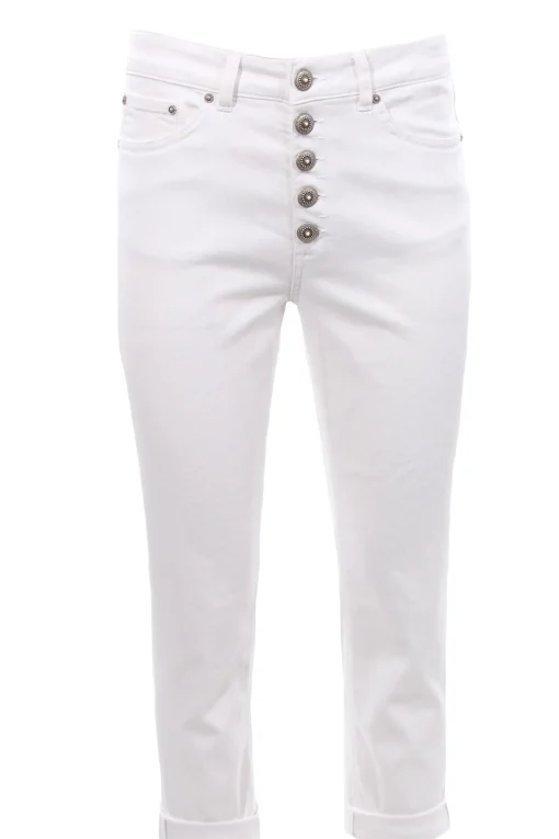 Pantalone koons gioiello in denim di cotone