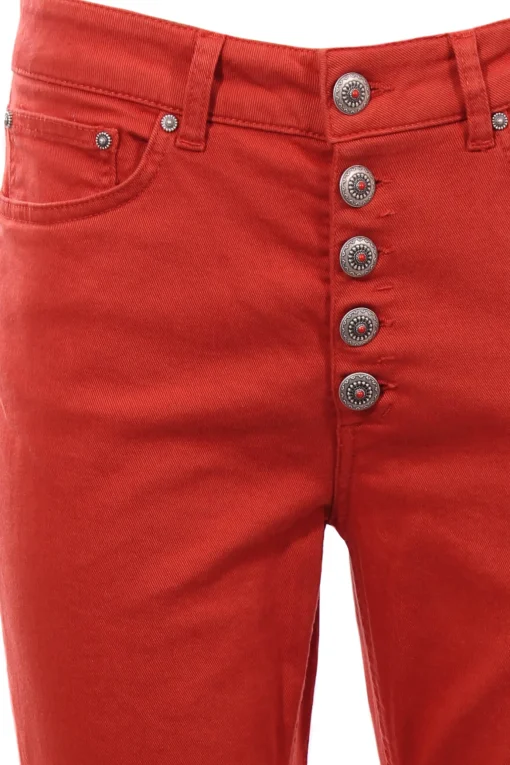 Pantalone koons gioiello in denim di cotone