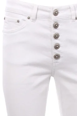 Pantalone koons gioiello in denim di cotone