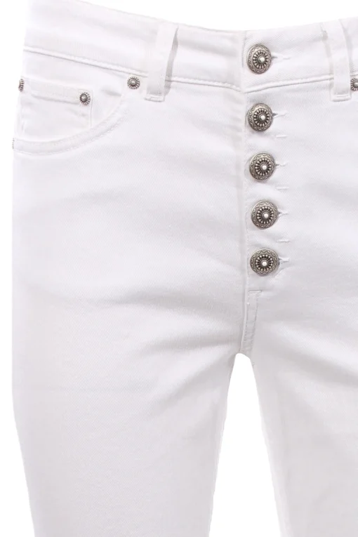 Pantalone koons gioiello in denim di cotone