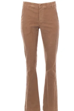 Pantalone lexi zampa in velluto millerighe