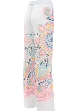 Pantalone lucy in seta stampata