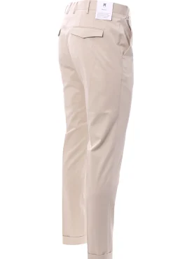 pantalone master ff in cotone e seta stretch