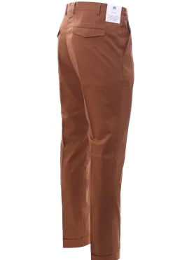 pantalone master ff in cotone e seta stretch