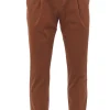 pantalone master 1p in cotone e seta stretch