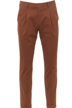 pantalone master 1p in cotone e seta stretch